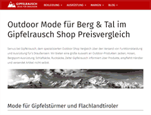 Tablet Screenshot of gipfelrausch.com